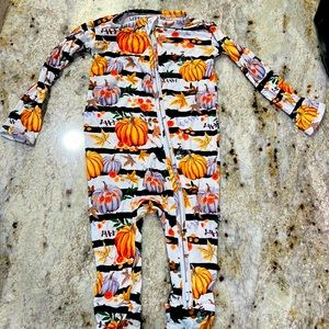Buns & Roses (previously Little Bum Bums) Pumpkin Romper